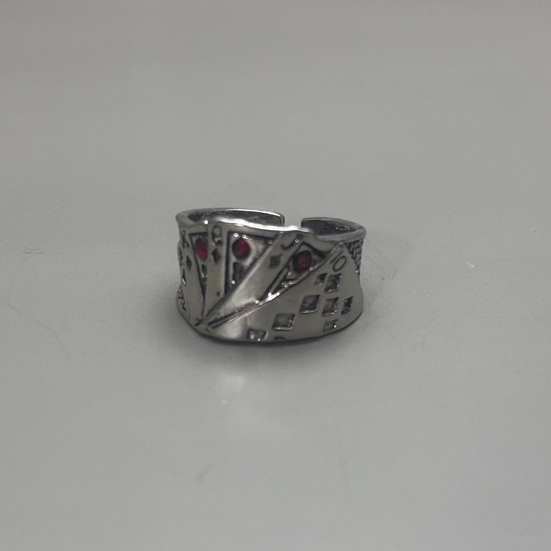 Silver Ace Adjustable Ring - Rynor
