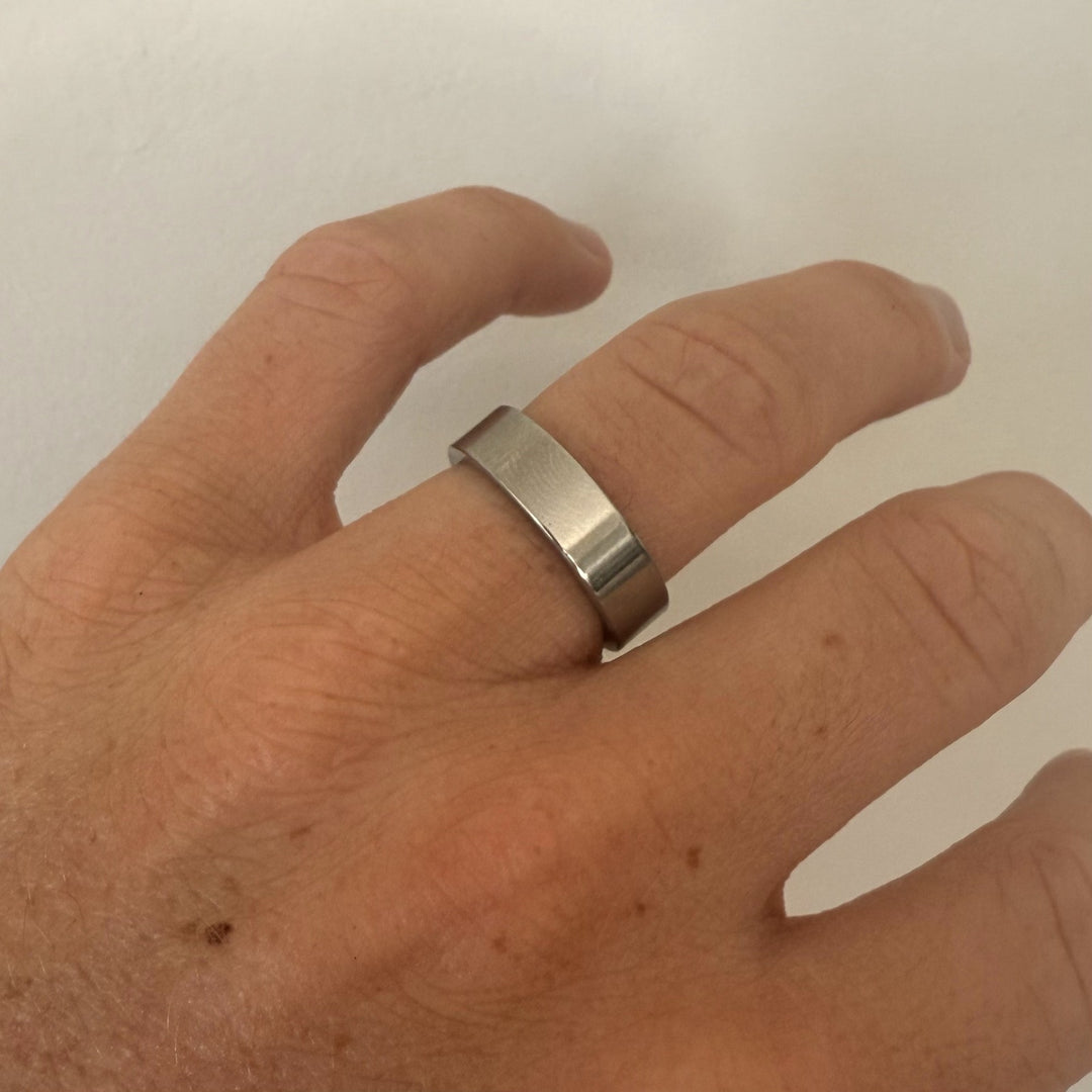 Silver Chrome Band Ring - Rynor