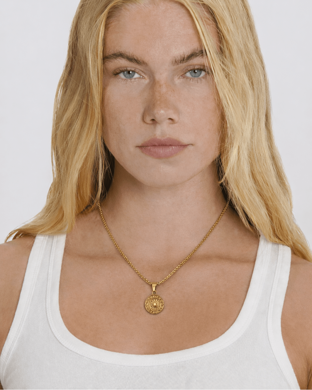Gold Compass Necklace - Rynor