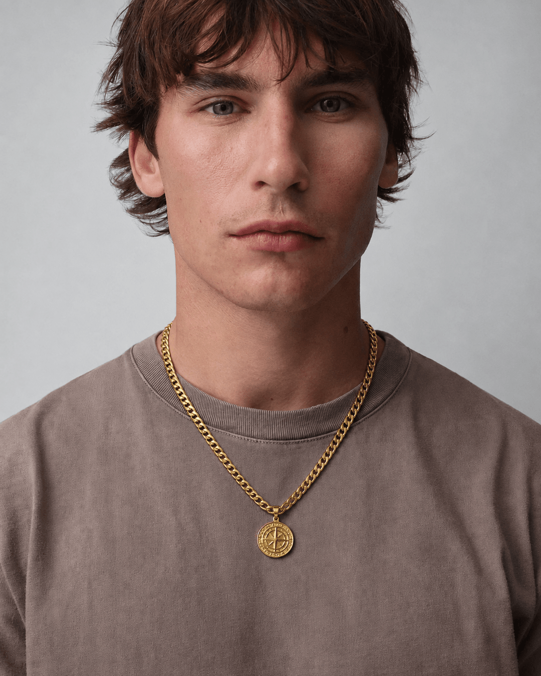 Gold Compass Necklace - Rynor