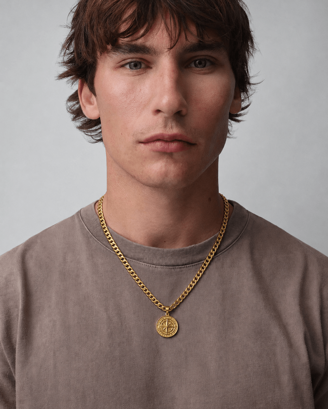 Gold Compass Necklace - Rynor