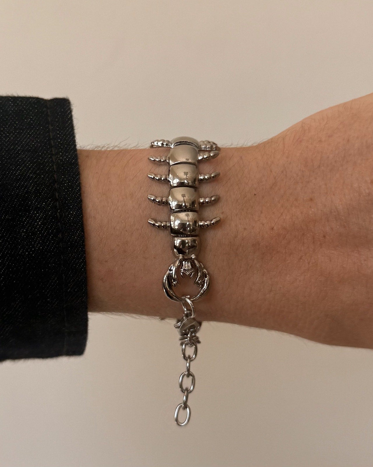 Silver Centipede Bracelet - Rynor