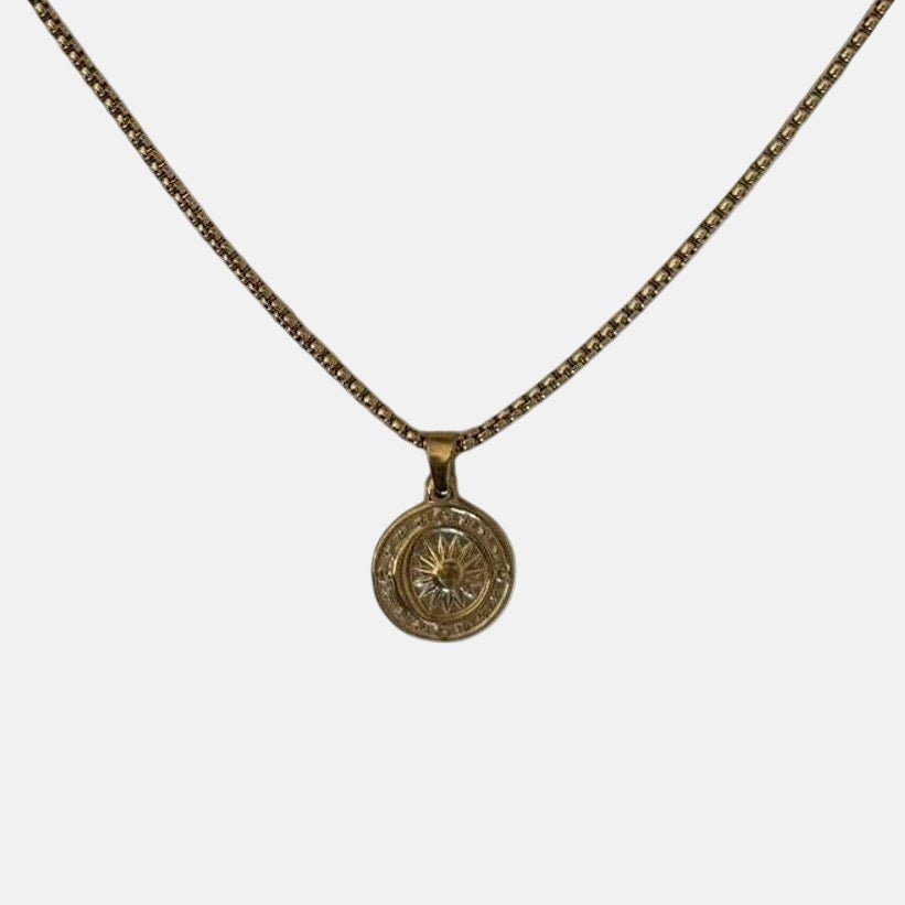 Gold Coin Pendant Necklace - Rynor