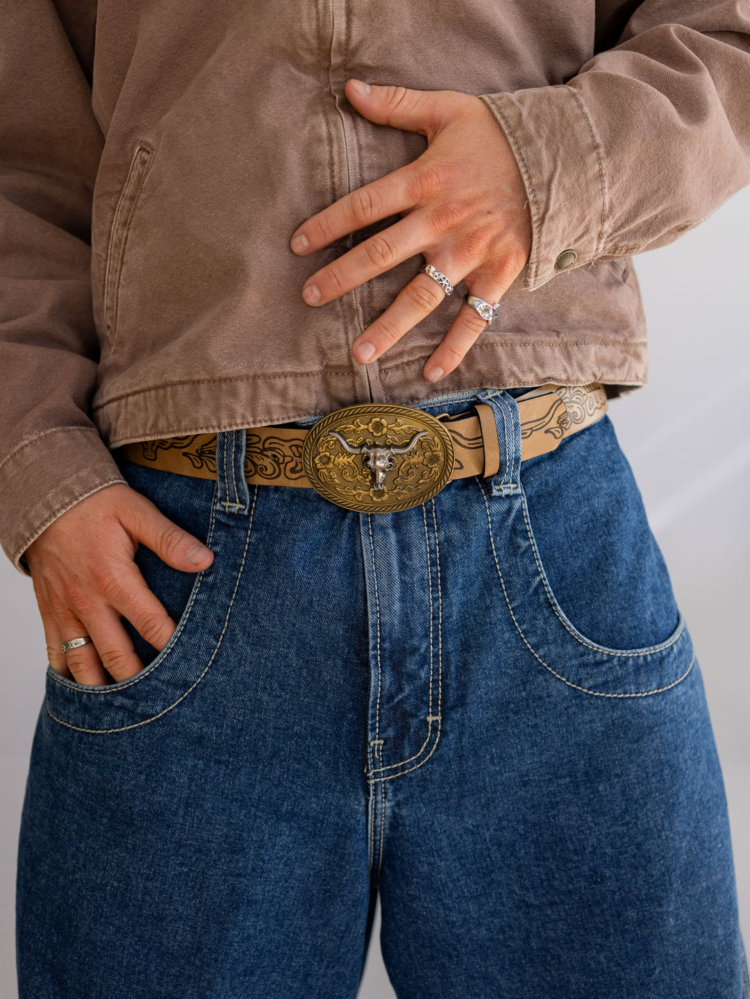 Ceinture ovale Longhorn