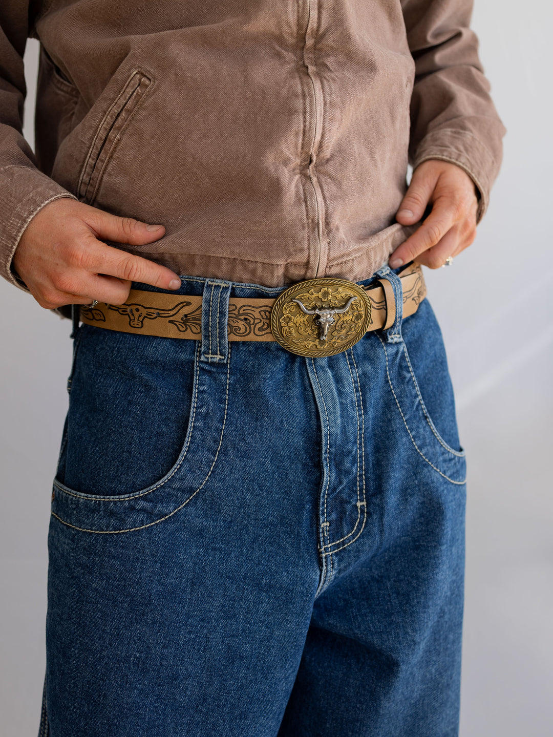 Ceinture ovale Longhorn