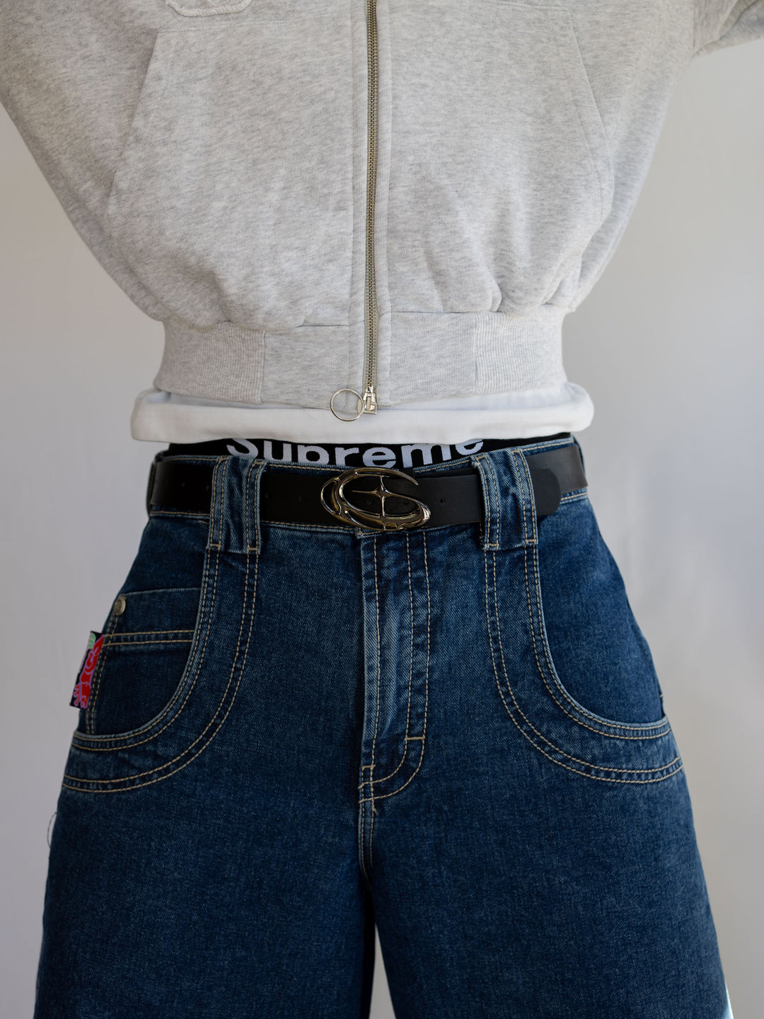 Orbit Chrome Buckle Belt