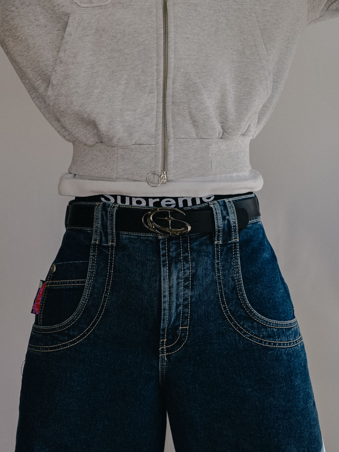 Orbit Chrome Buckle Belt