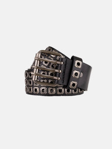 Ceinture à œillets à triple rangée