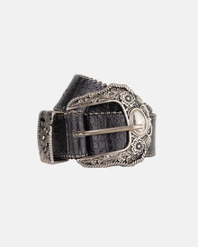 Ceinture western noire à boucle