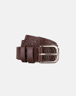 Ceinture marron travaillée