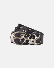 Ceinture western à boucle strass noirs