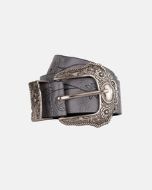 Ceinture western grise travaillée
