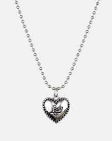Script Heart Necklace