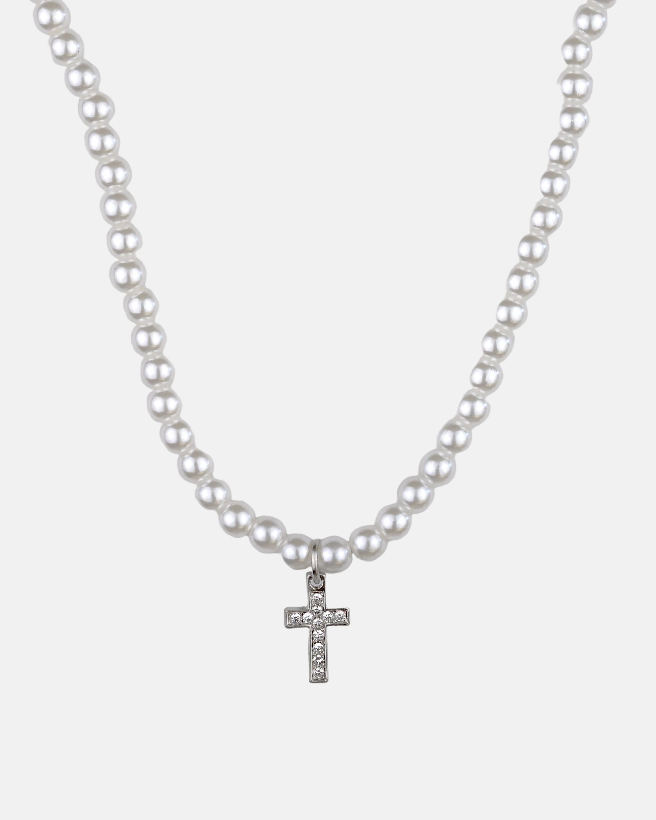 Pearl Cross Necklace - Rynor