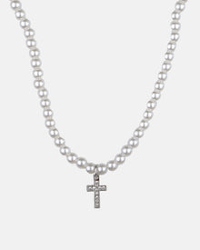 Pearl Cross Necklace