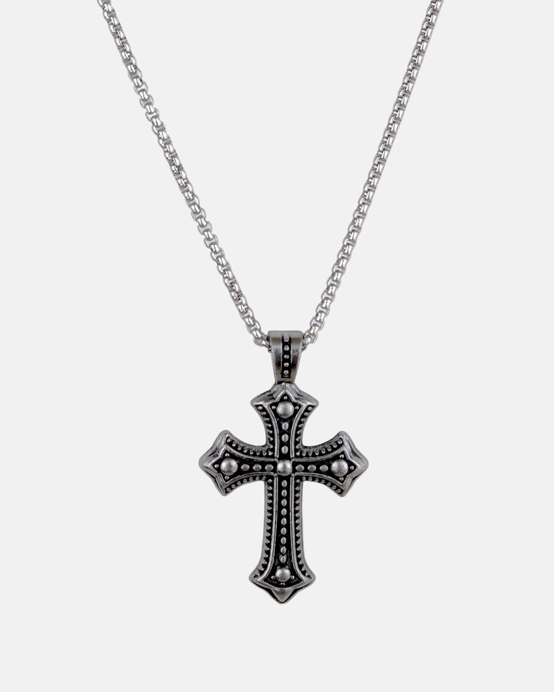 Studded Cross Necklace