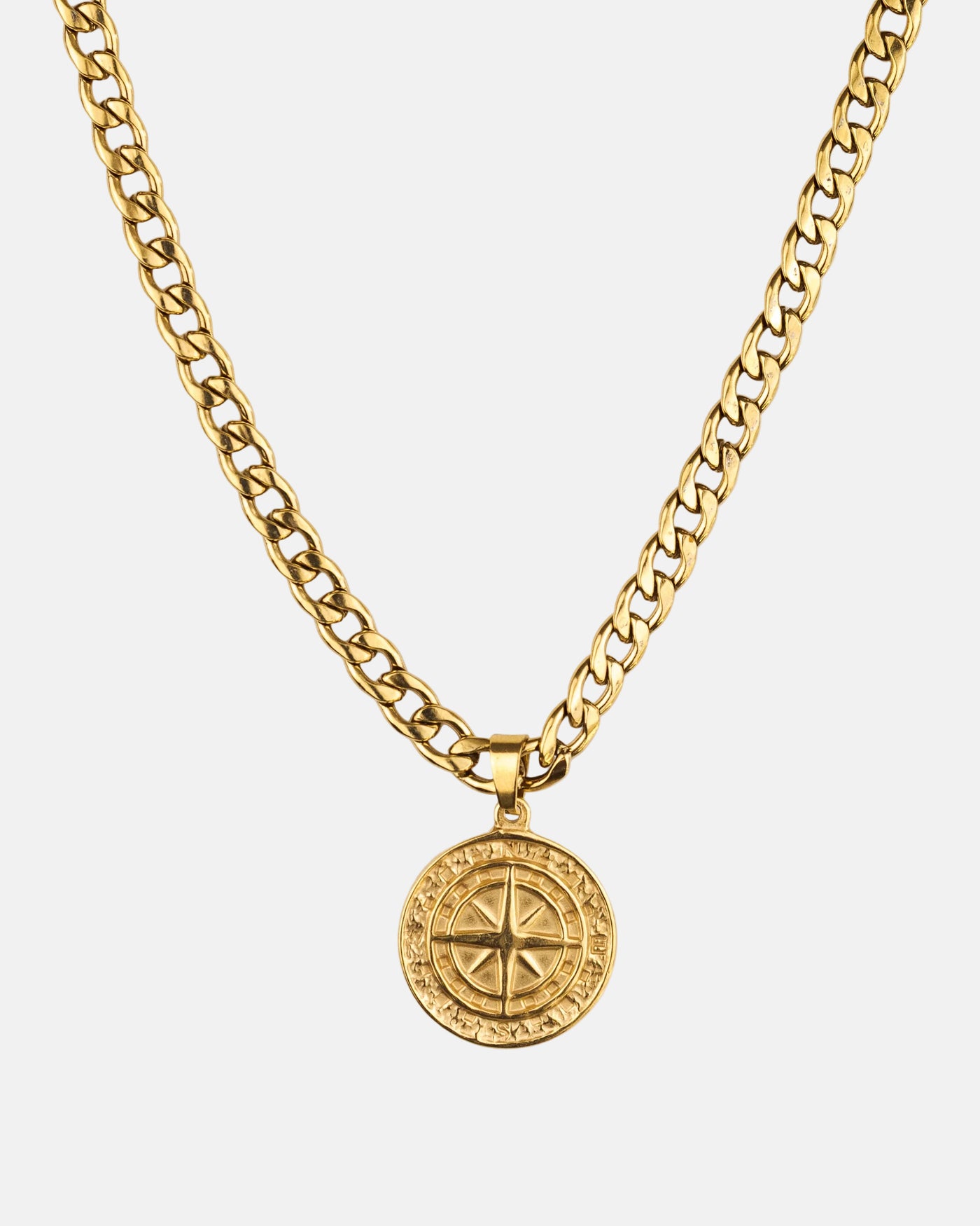 Gold Compass Necklace - Rynor