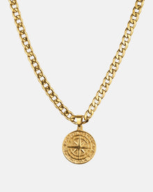 Gold Compass Necklace