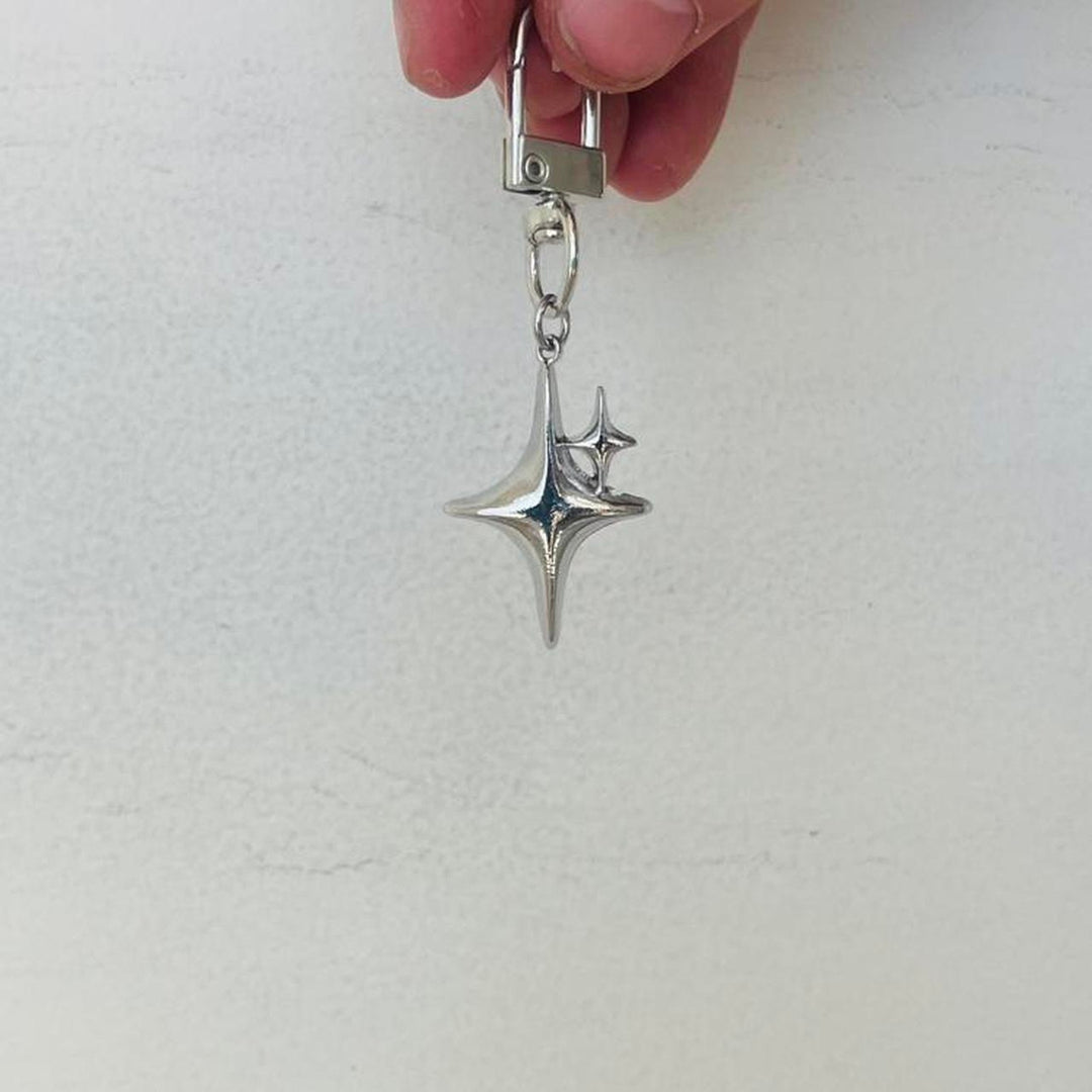 Single Star Charm Keychain