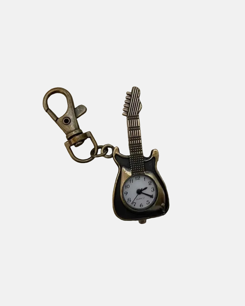 Gitaarklok sleutelhanger