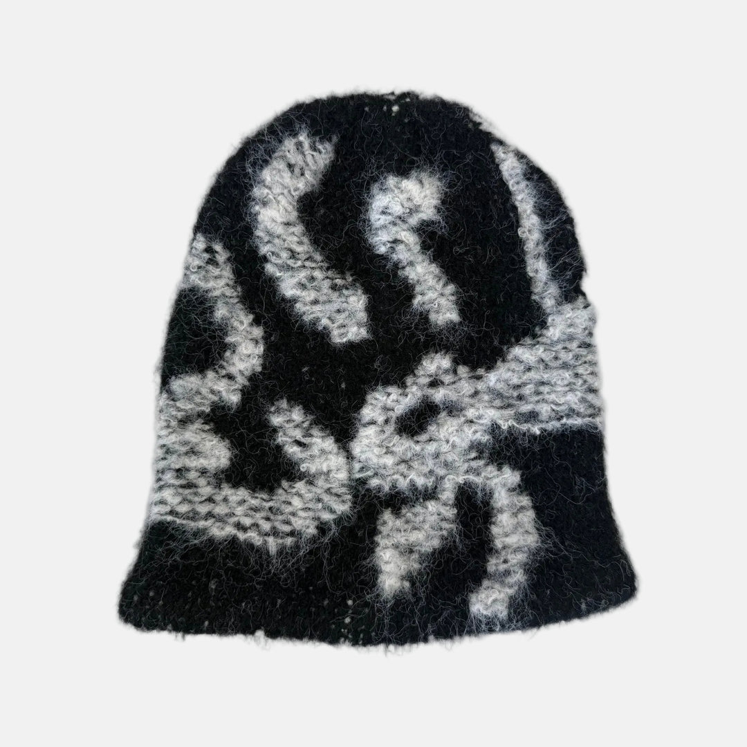 Abstract Knit Beanie