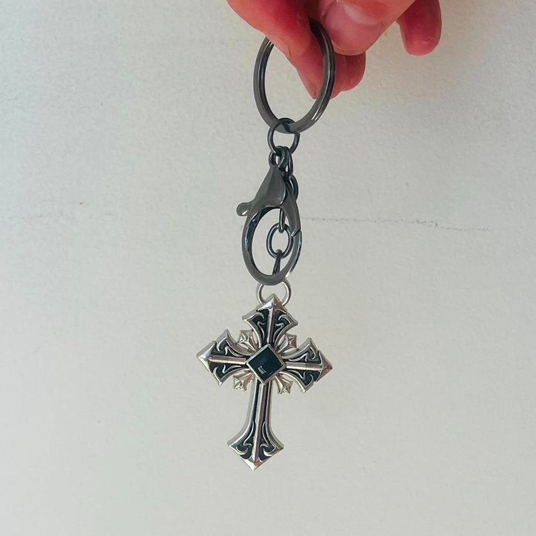 Blackstone Cross Keychain