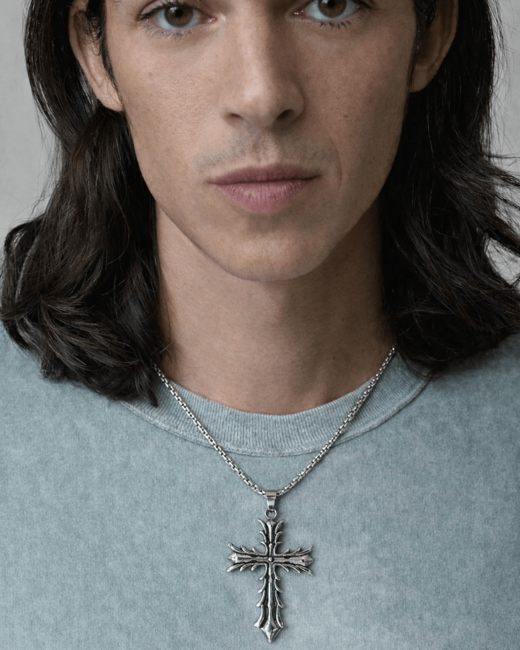 Spiked Cross Necklace - Rynor