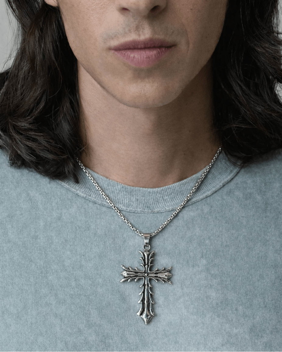 Spiked Cross Necklace - Rynor