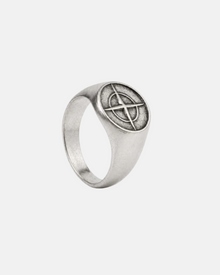 Chrome Compass Ring