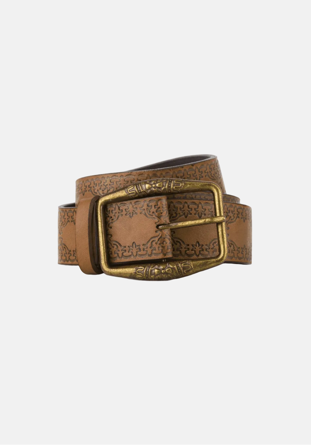 Brass Buckle Brown Belt - Rynor