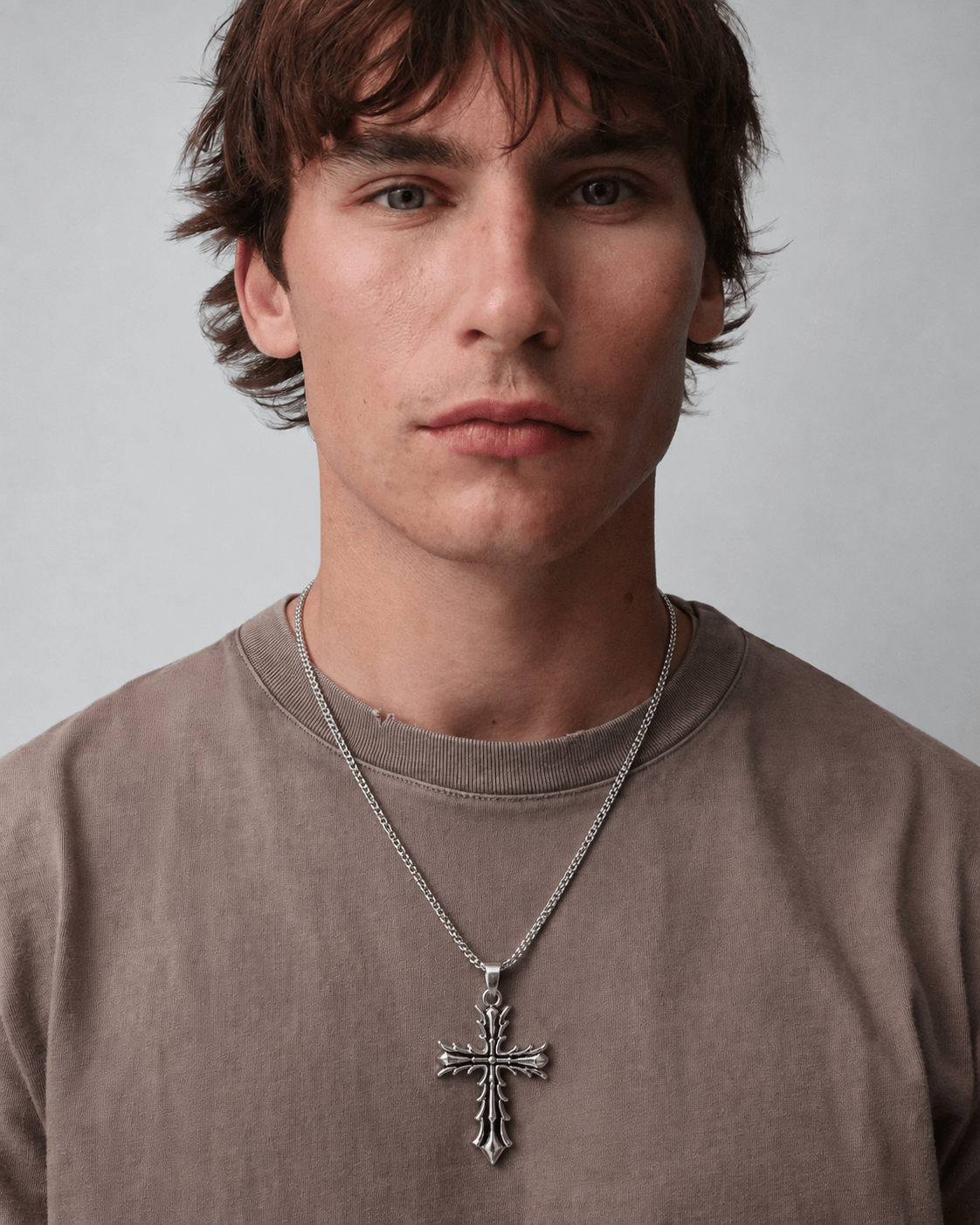 Spiked Cross Necklace - Rynor