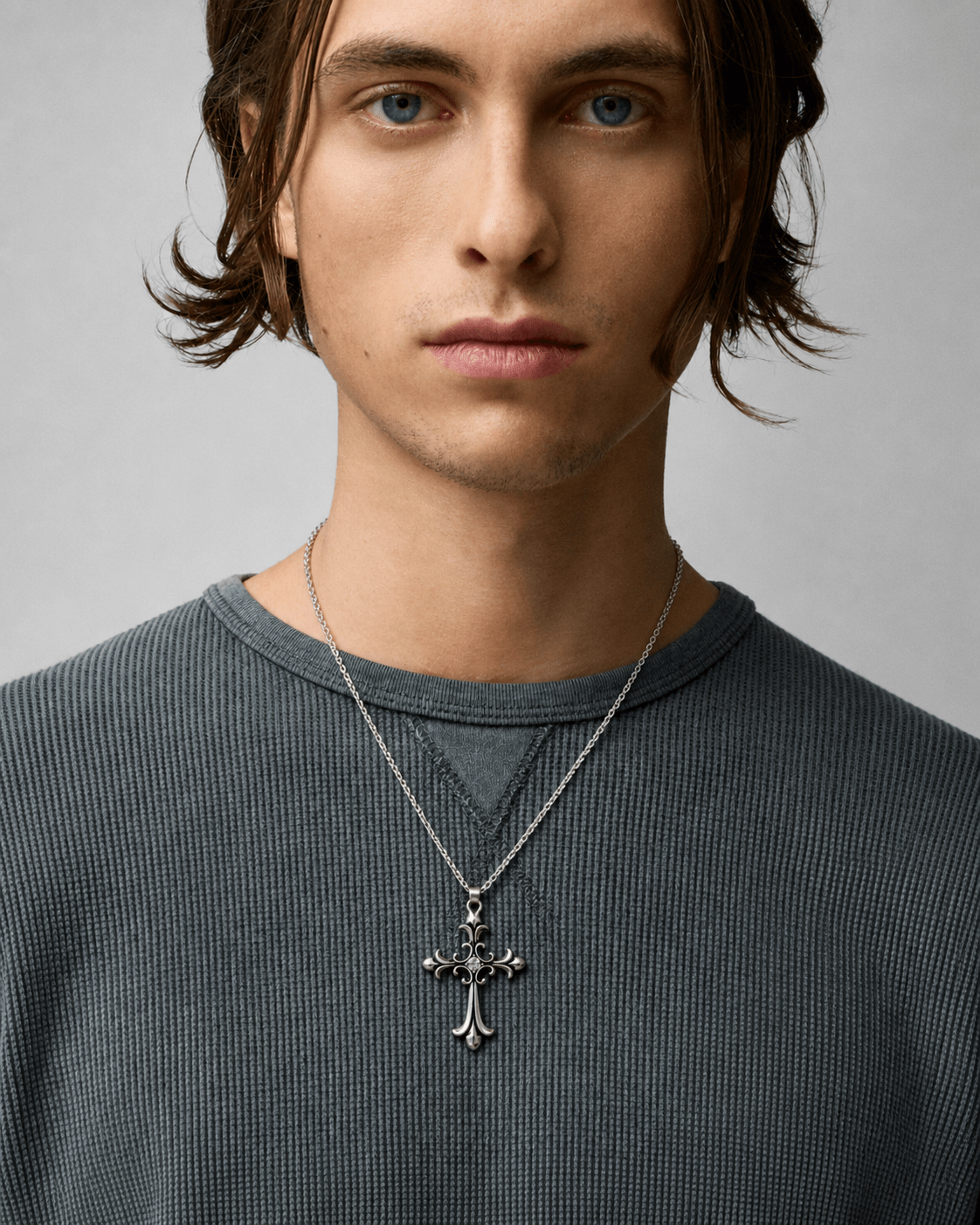 Midnight Cross Necklace - Rynor