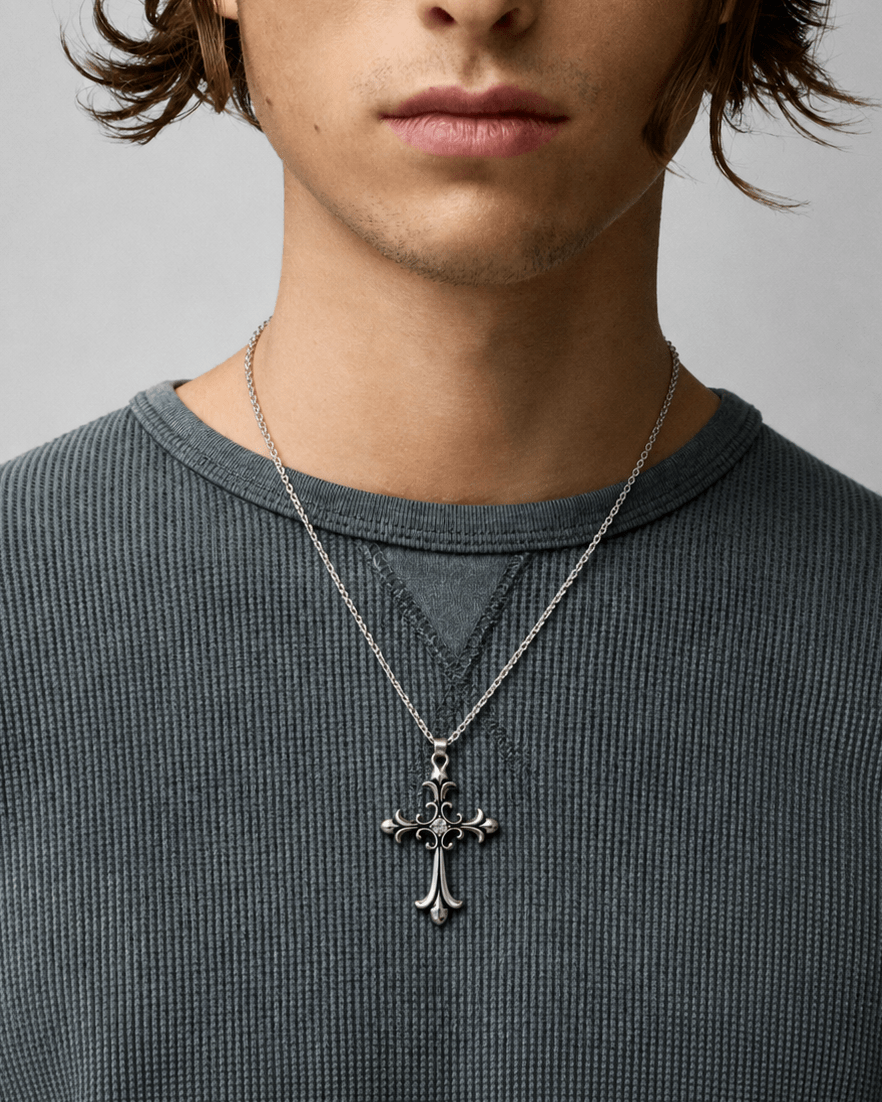 Midnight Cross Necklace - Rynor