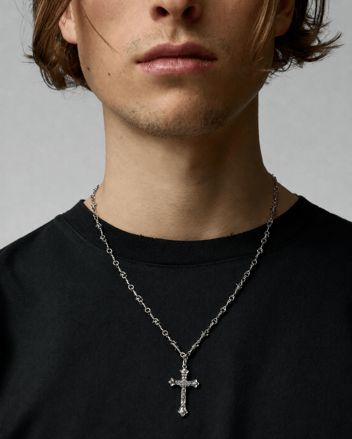 Barbed Cross Necklace - Rynor