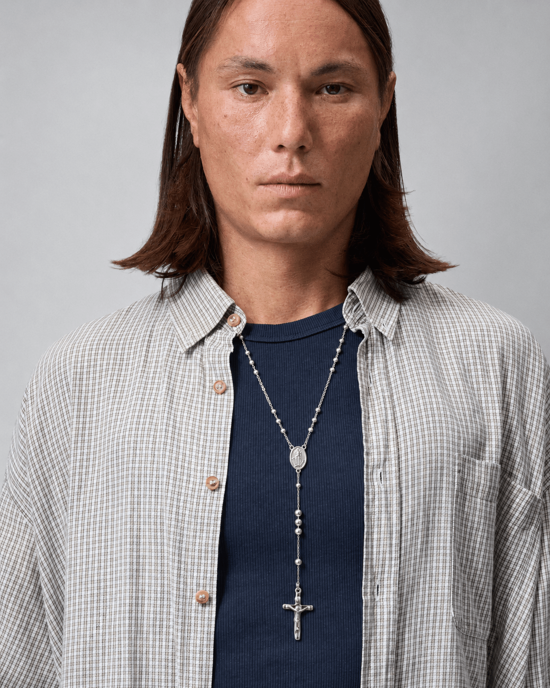 Rosary Drop Necklace - Rynor