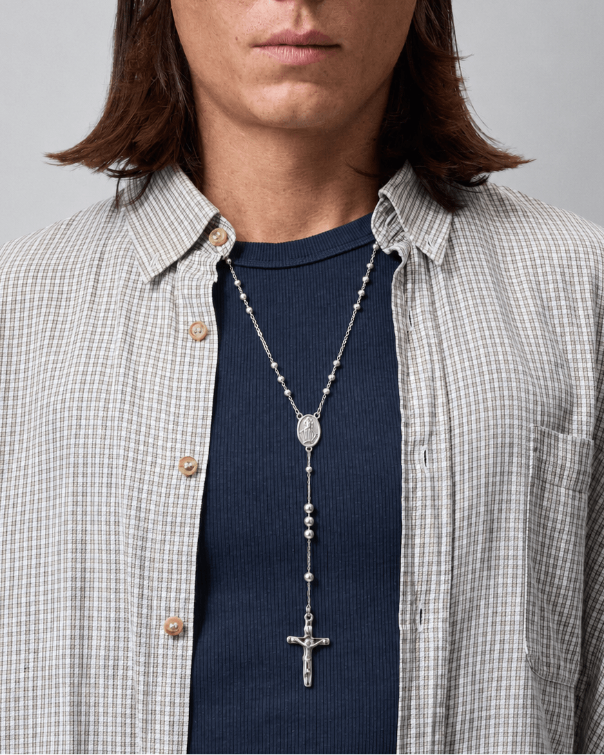 Rosary Drop Necklace - Rynor