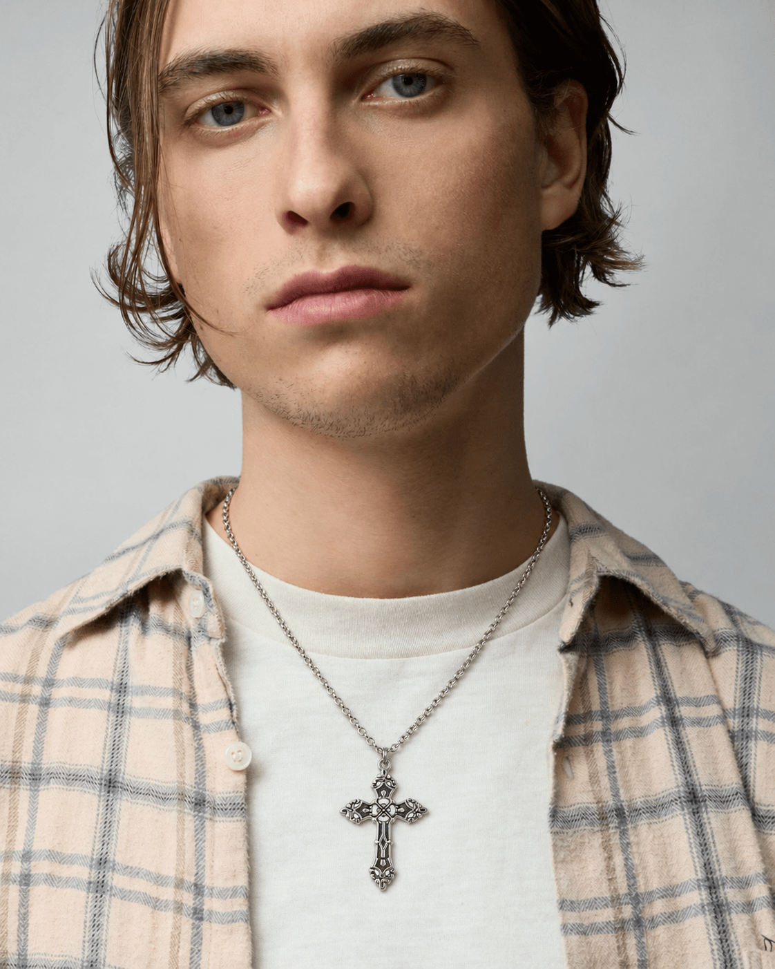Ornate Cross Necklace - Rynor