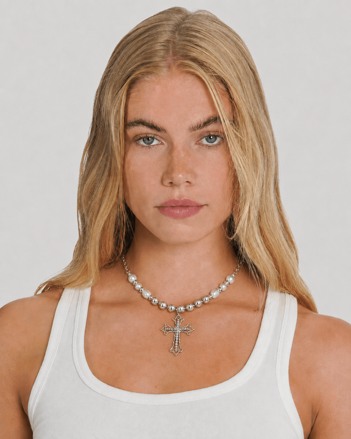Belize Silver Cross Necklace - Rynor
