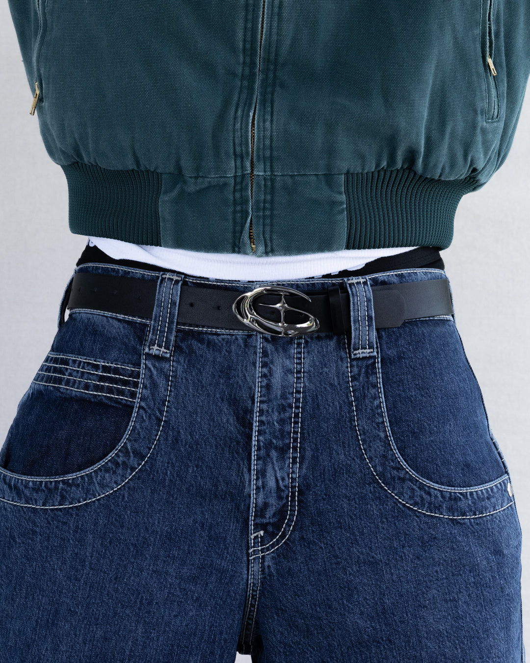 Orbit Chrome Buckle Belt - Rynor