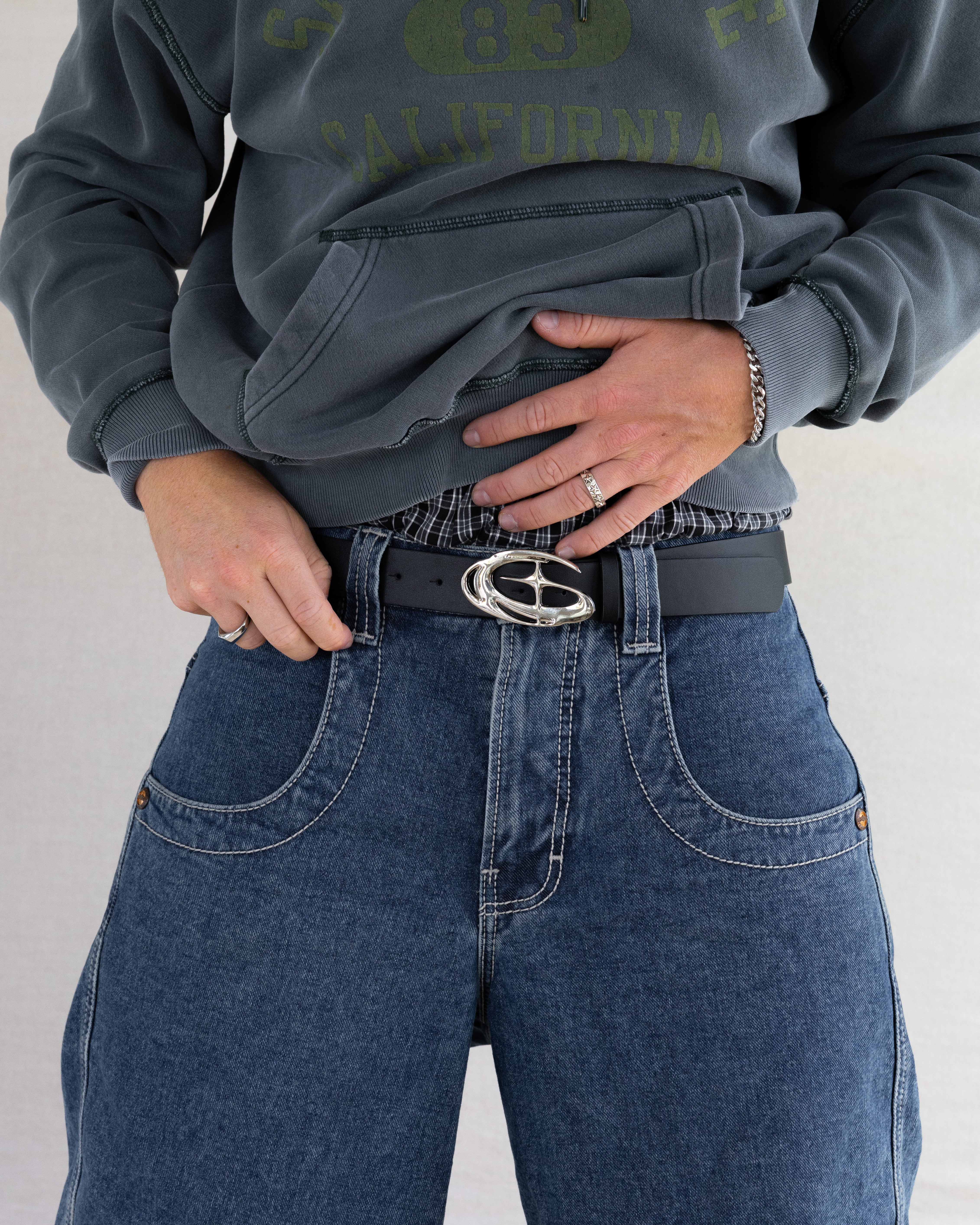 Orbit Chrome Buckle Belt - Rynor