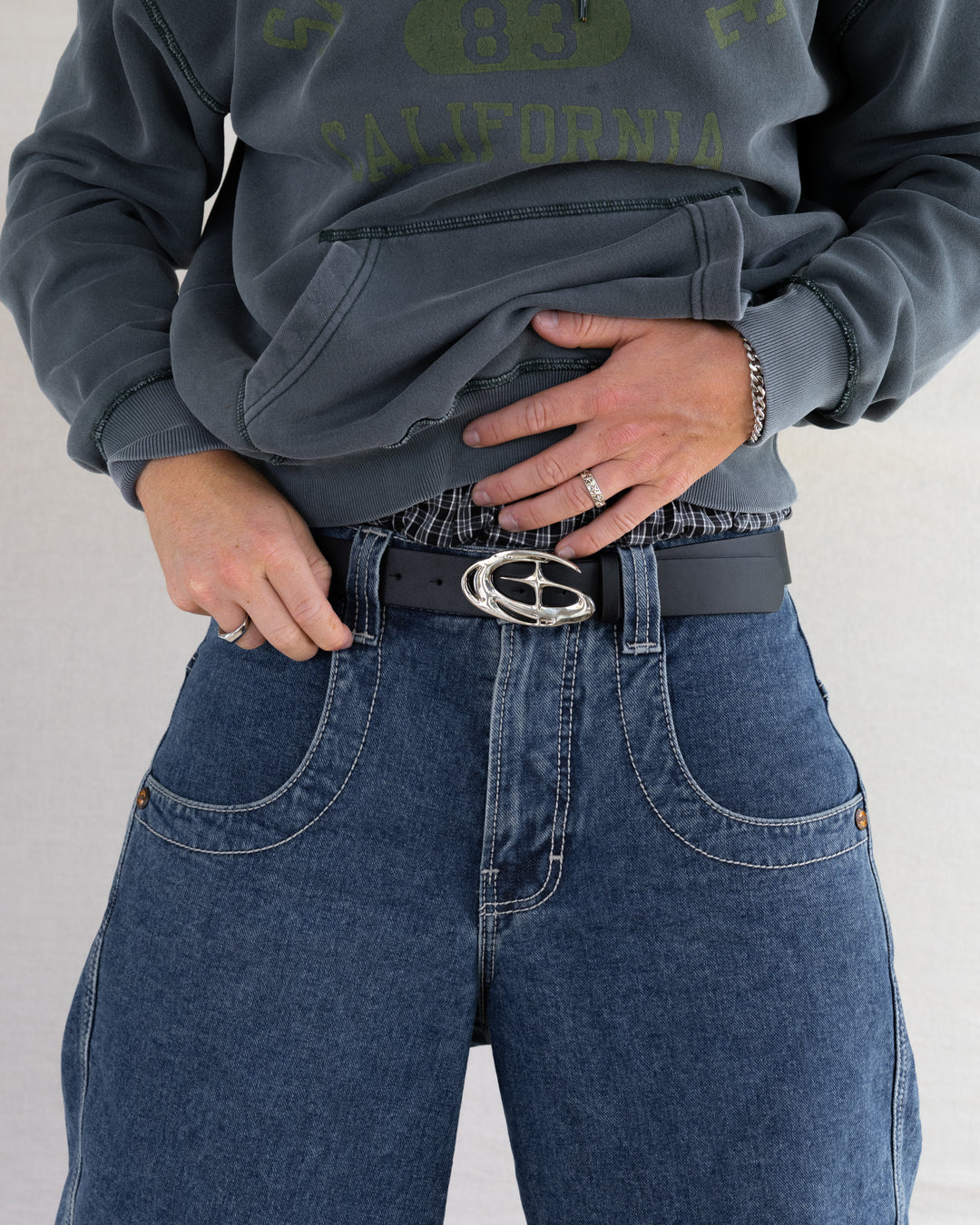 Orbit Chrome Buckle Belt - Rynor