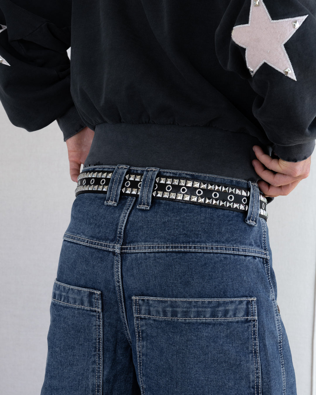Double Studded Leather Belt - Rynor