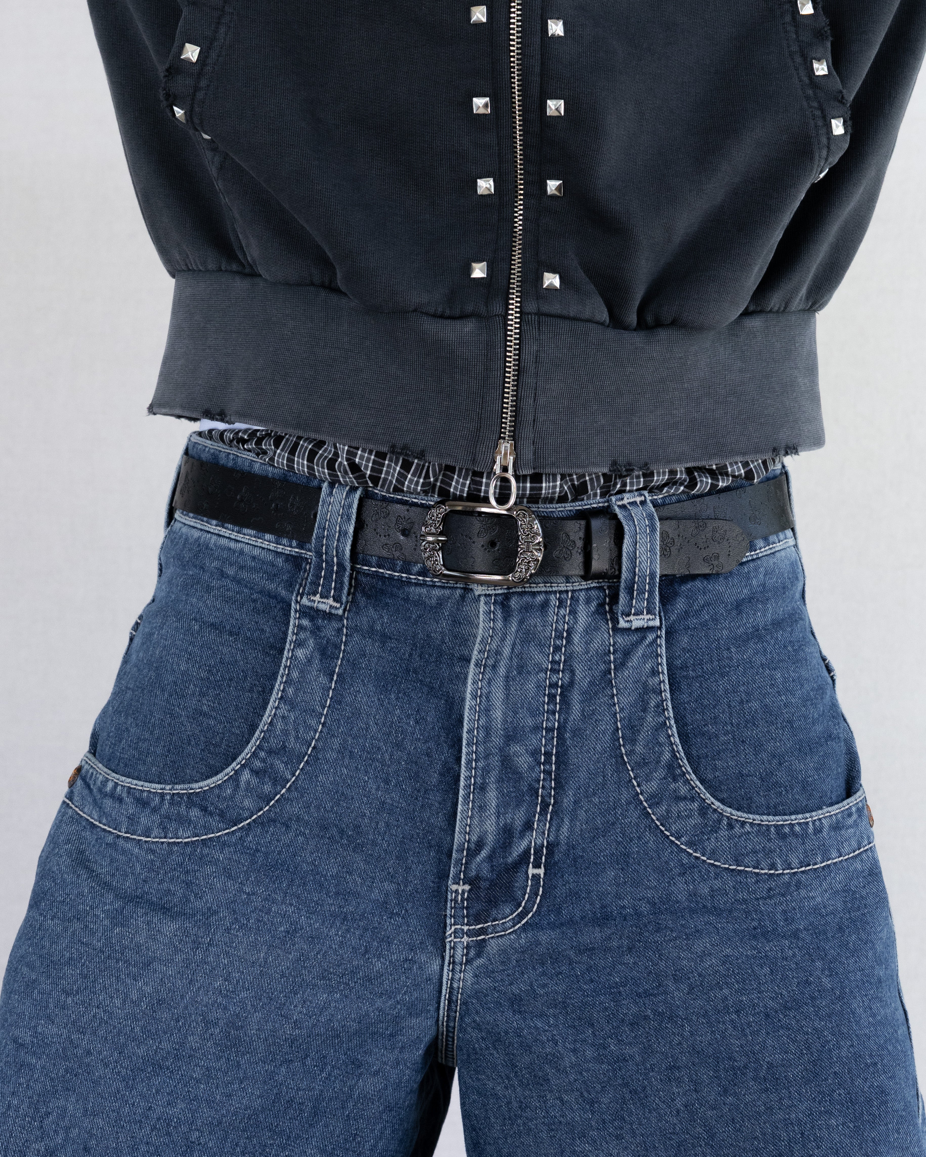 Midnight Bloom Buckle Belt - Rynor