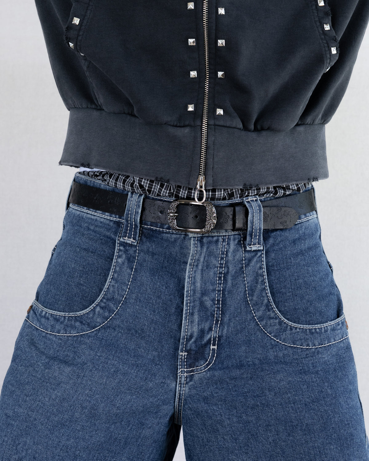 Midnight Bloom Buckle Belt - Rynor