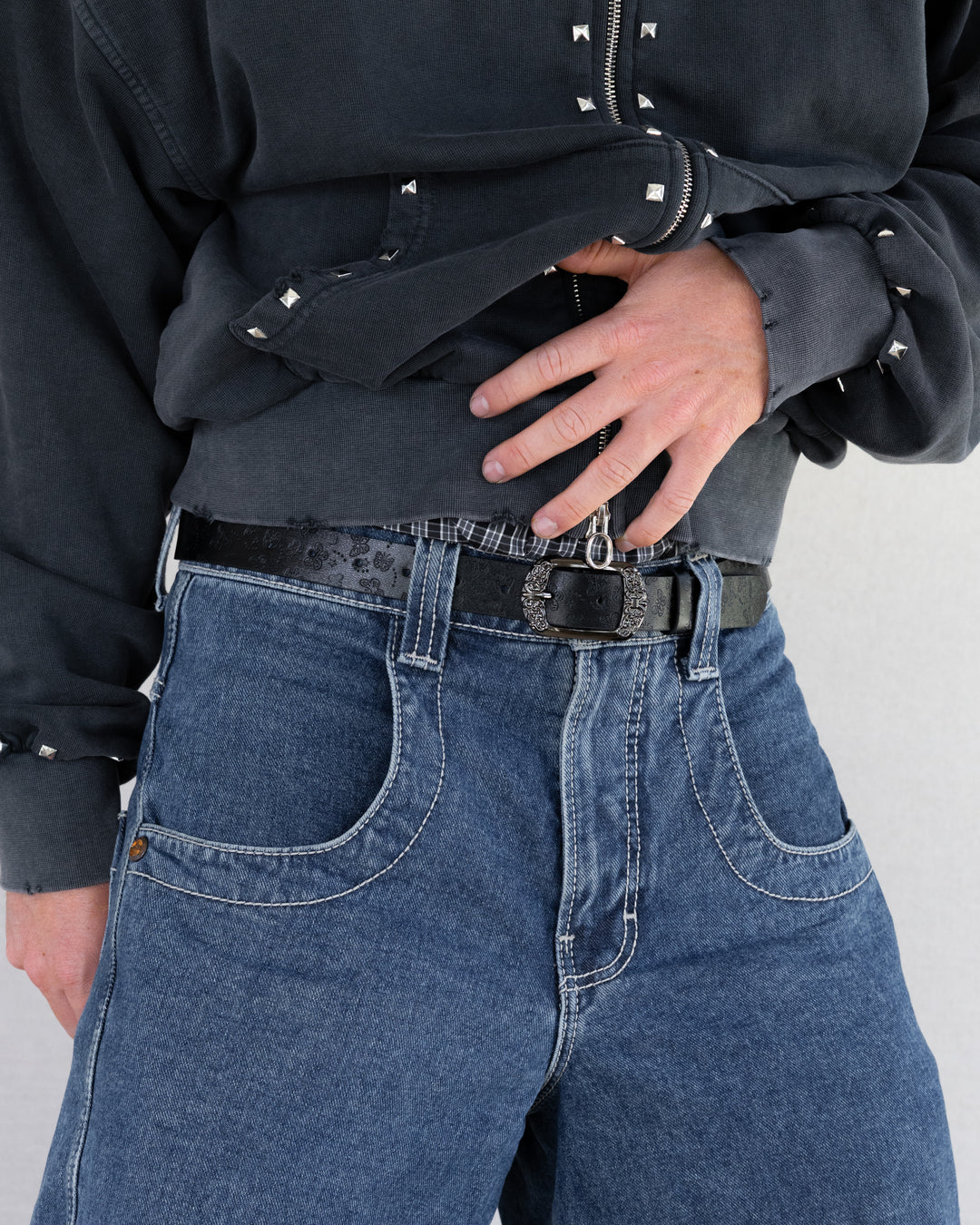 Midnight Bloom Buckle Belt - Rynor
