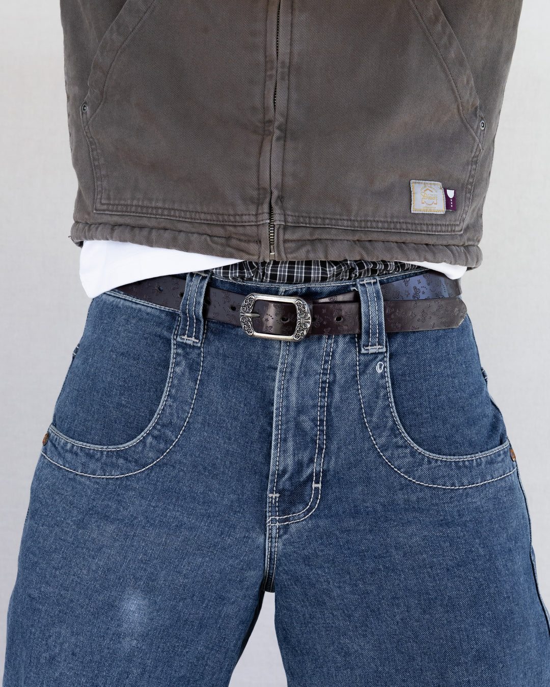 Natural Embossed Buckle Belt - Rynor