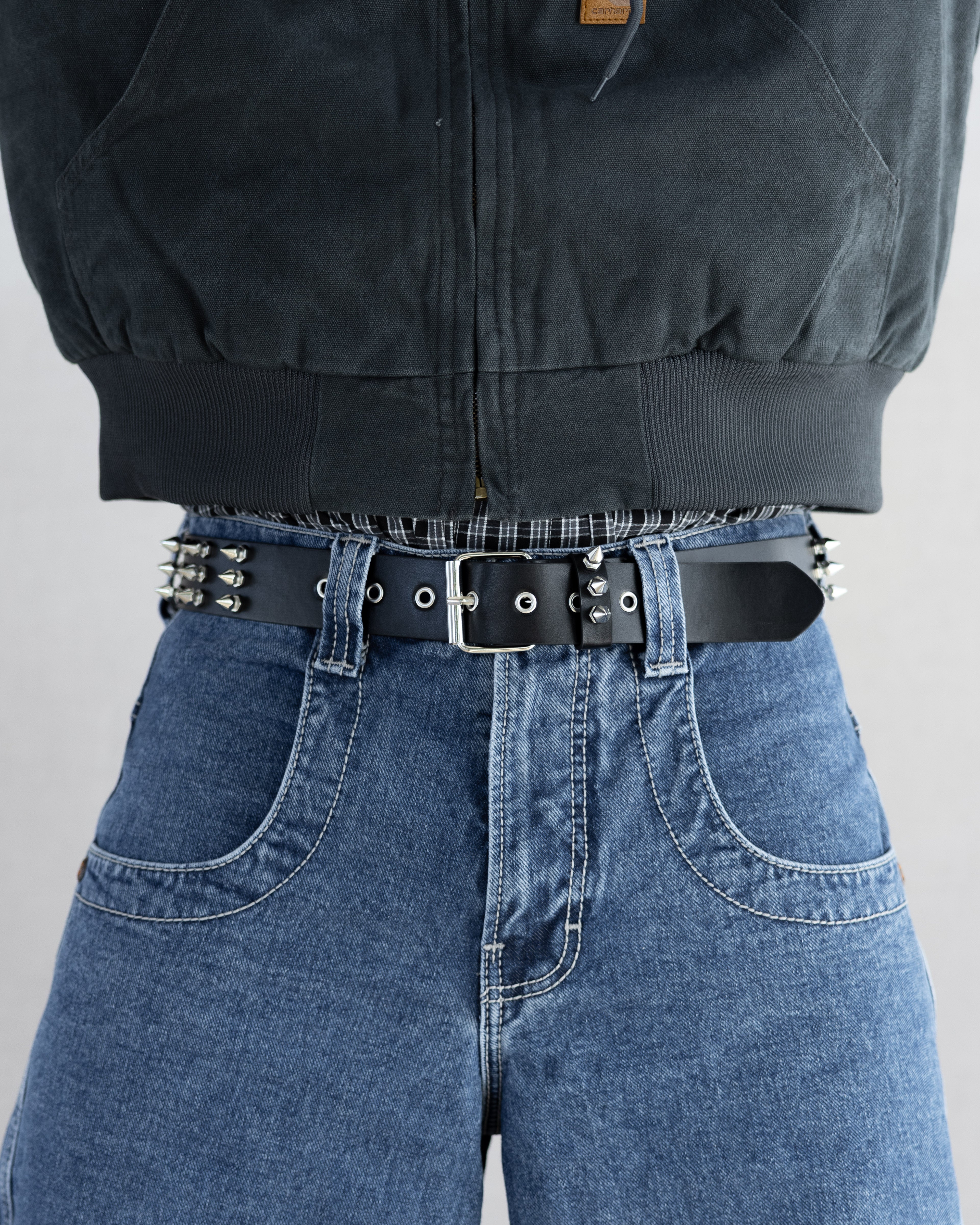 Spiked Stud Leather Belt - Rynor