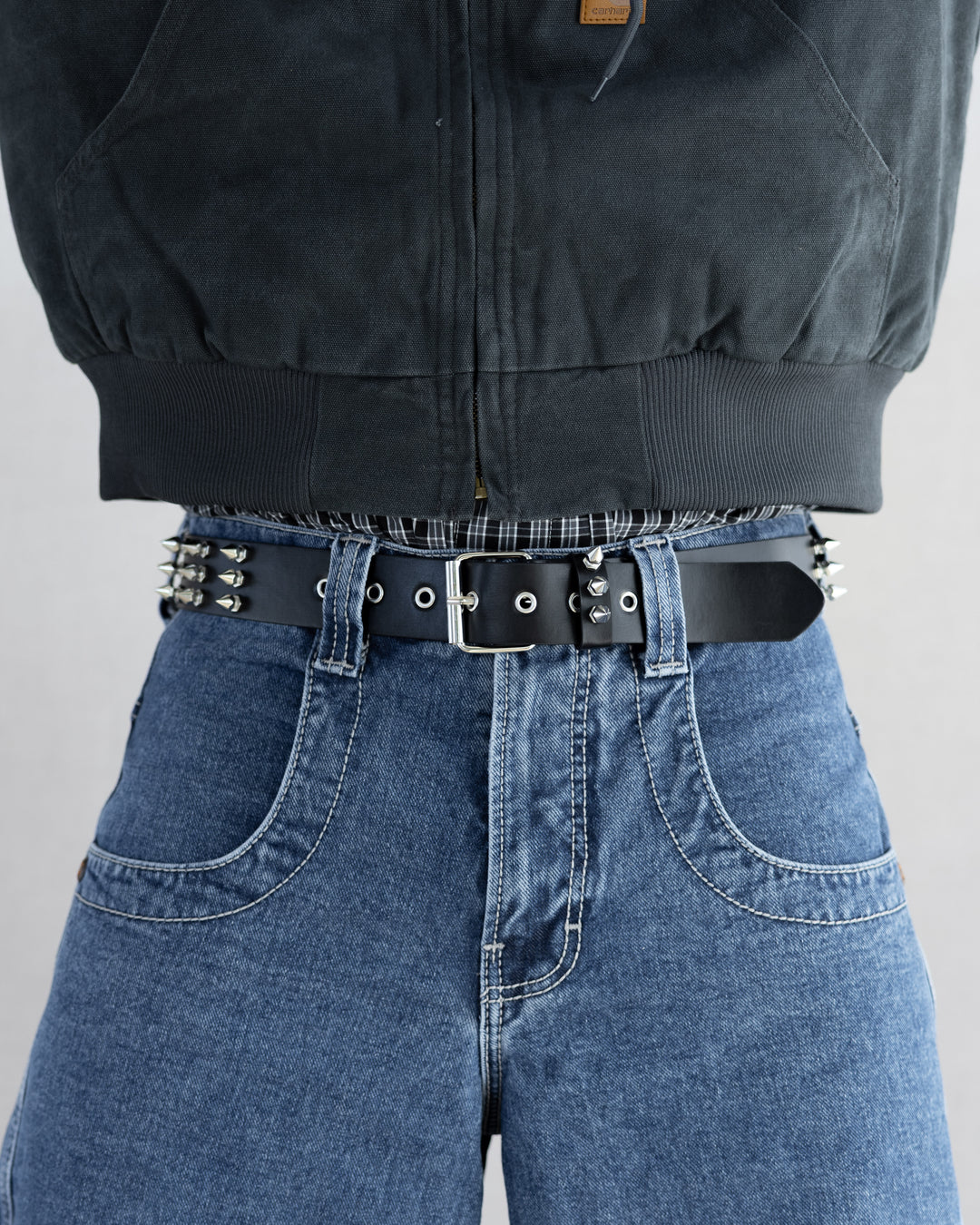 Spiked Stud Leather Belt - Rynor