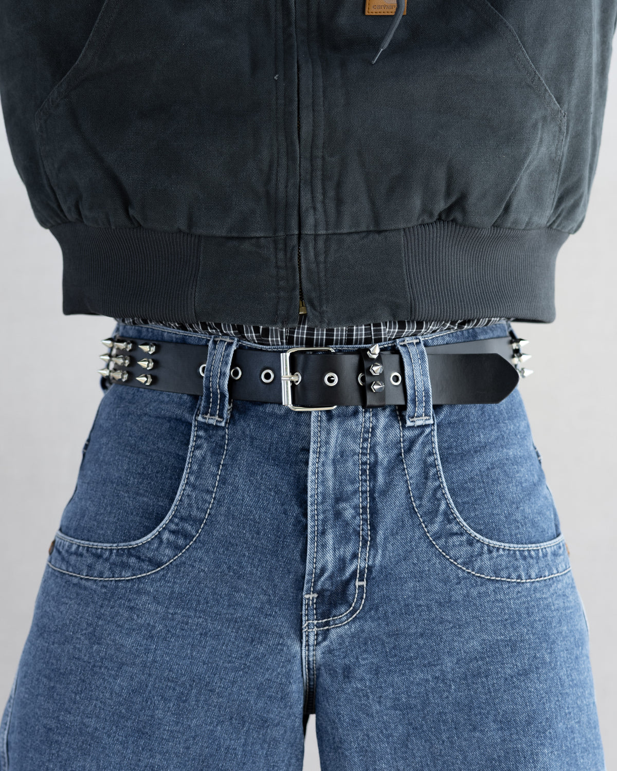 Spiked Stud Leather Belt - Rynor