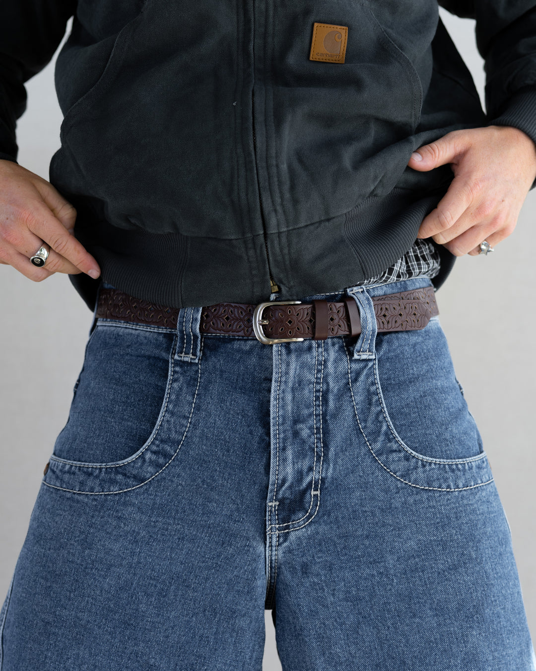 Carved Floral Belt - Rynor